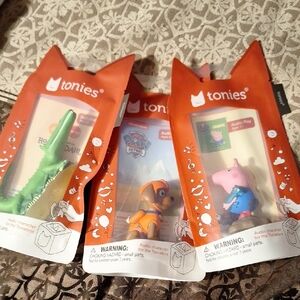 Tonies Kids Toy Character Set - Paw Patrol, Crocodile, George Pig